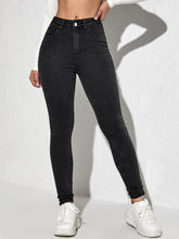 Slant Pockets Skinny Jeans